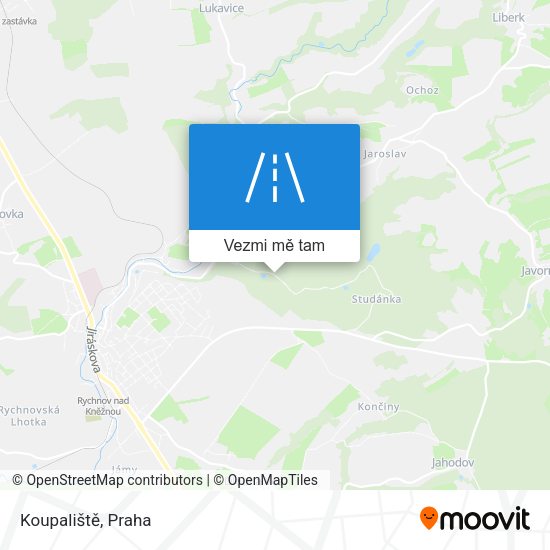 Koupaliště mapa