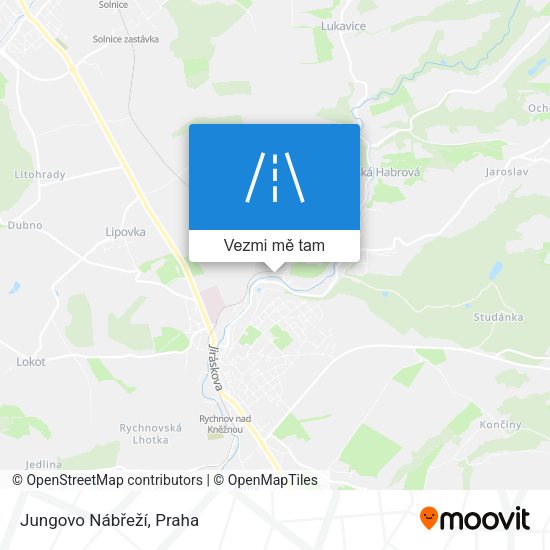 Jungovo Nábřeží mapa