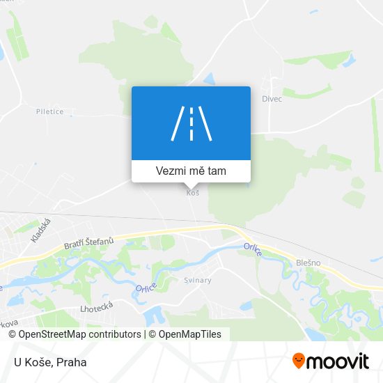 U Koše mapa