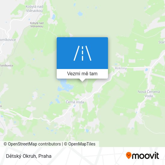 Dětský Okruh mapa