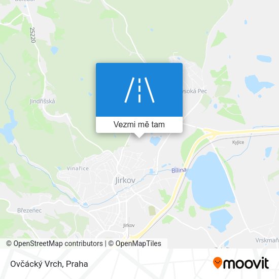 Ovčácký Vrch mapa