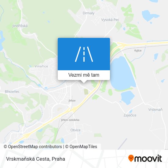 Vrskmaňská Cesta mapa