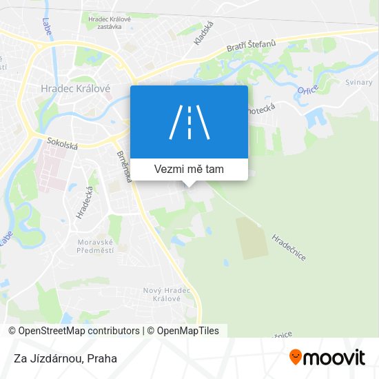 Za Jízdárnou mapa