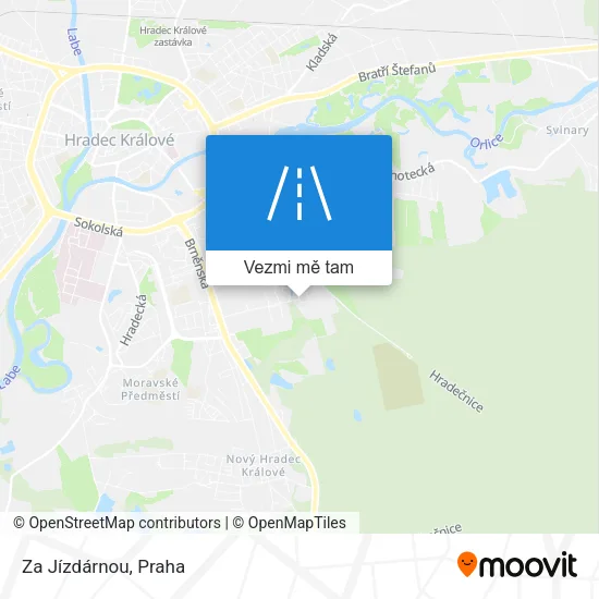 Za Jízdárnou mapa