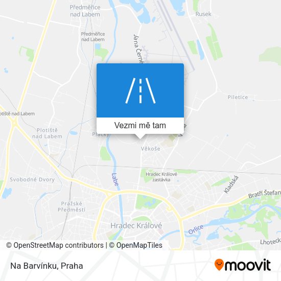 Na Barvínku mapa