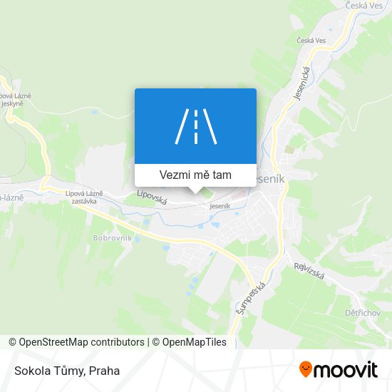 Sokola Tůmy mapa