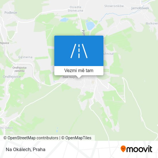 Na Okálech mapa