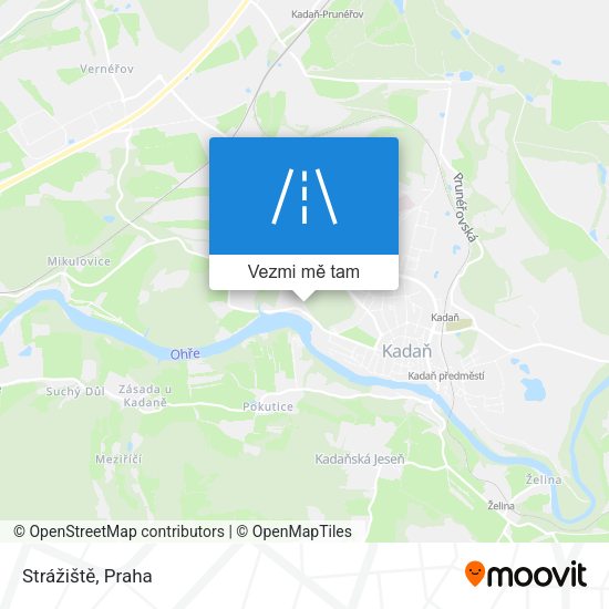 Strážiště mapa