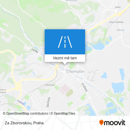 Za Zborovskou mapa
