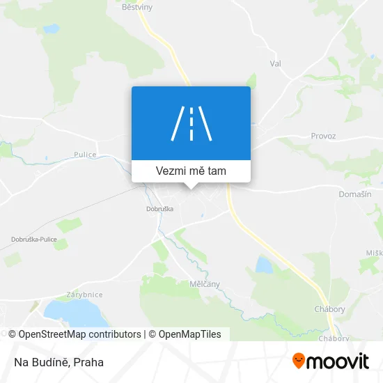 Na Budíně mapa