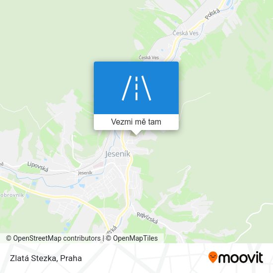 Zlatá Stezka mapa