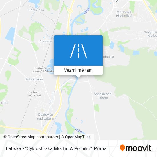 Labská - "Cyklostezka Mechu A Perníku" mapa