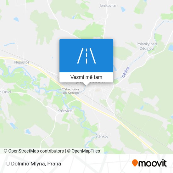 U Dolního Mlýna mapa
