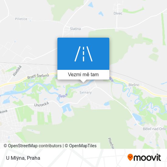 U Mlýna mapa