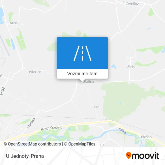 U Jednoty mapa