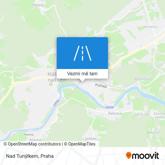 Nad Tunýlkem mapa