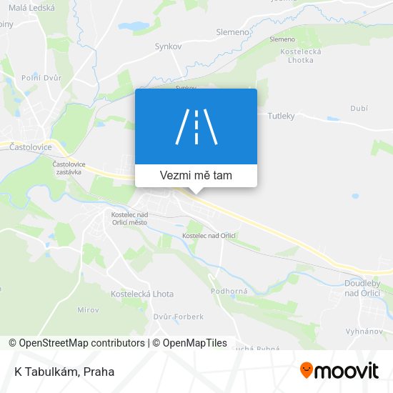 K Tabulkám mapa