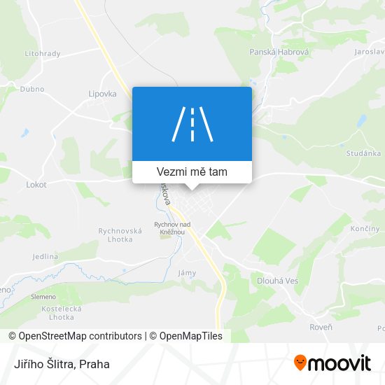 Jiřího Šlitra mapa