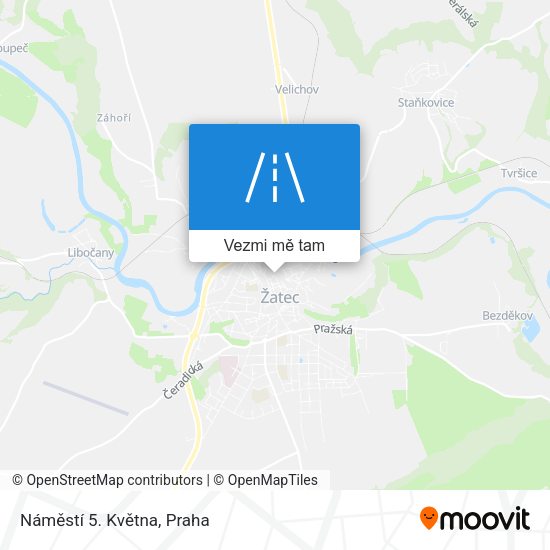 Náměstí 5. Května mapa