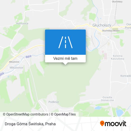 Droga Górna Świńska mapa