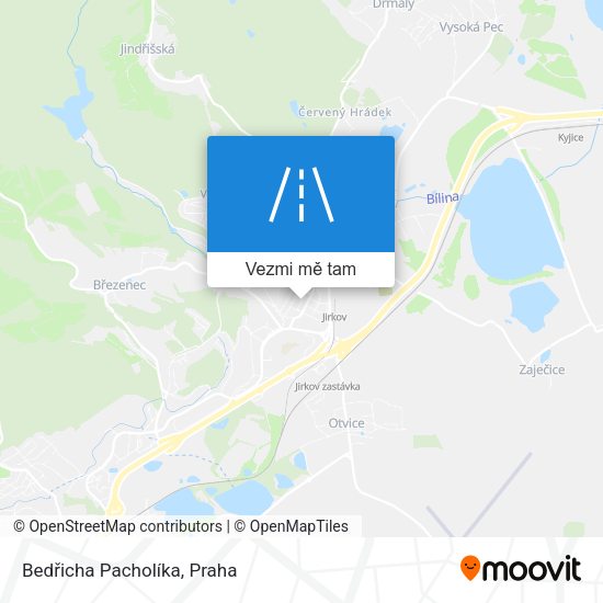 Bedřicha Pacholíka mapa