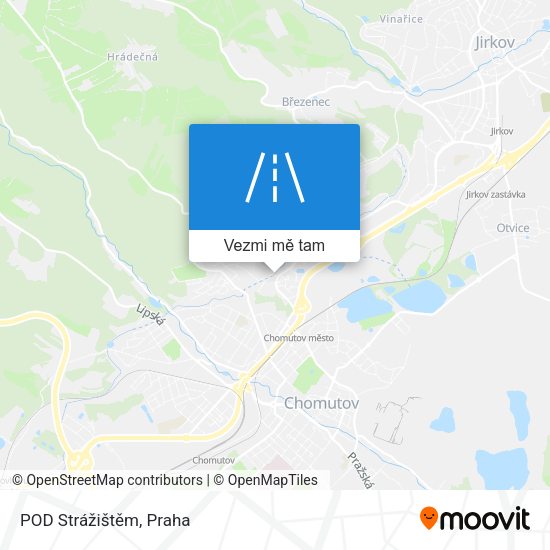 POD Strážištěm mapa