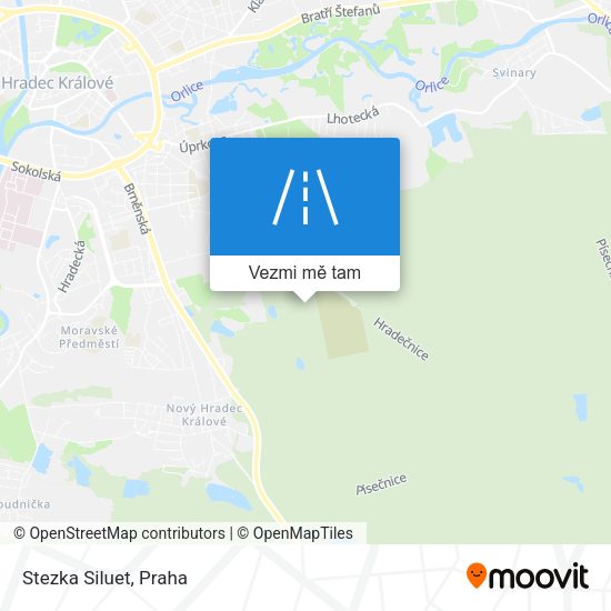 Stezka Siluet mapa