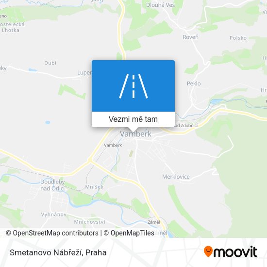 Smetanovo Nábřeží mapa