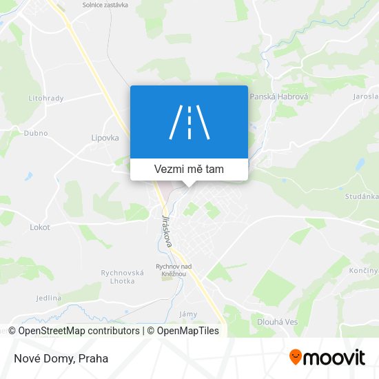 Nové Domy mapa