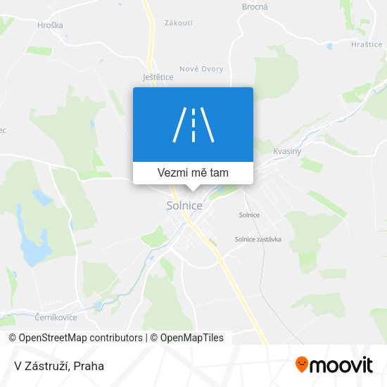 V Zástruží mapa