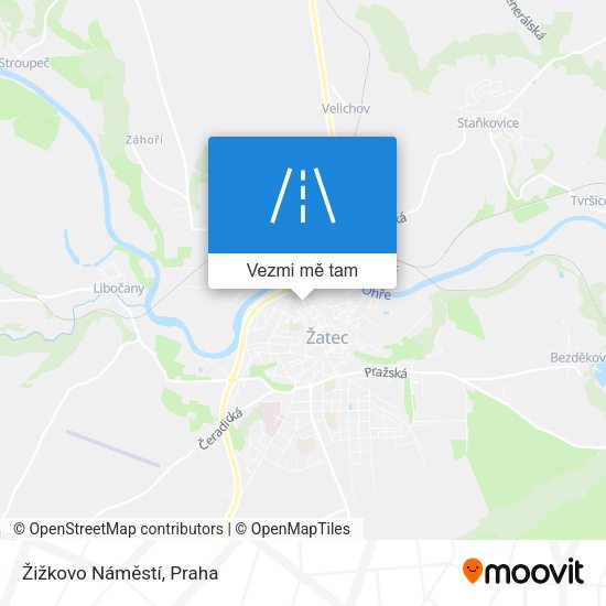 Žižkovo Náměstí mapa
