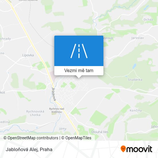 Jabloňová Alej mapa