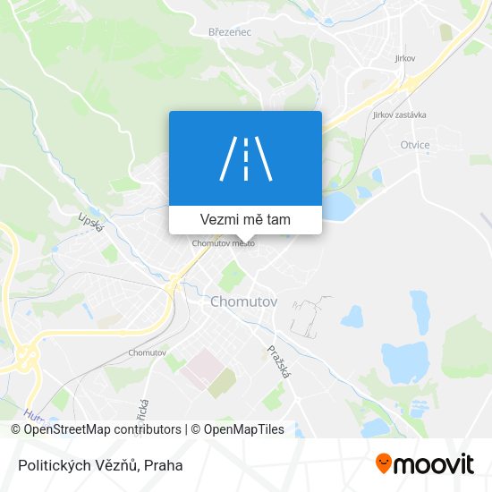 Politických Vězňů mapa