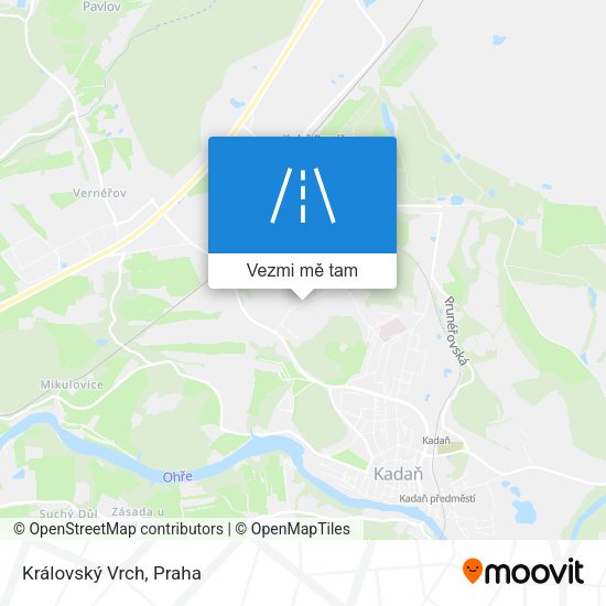 Královský Vrch mapa