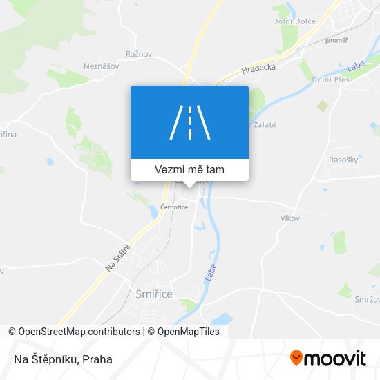Na Štěpníku mapa