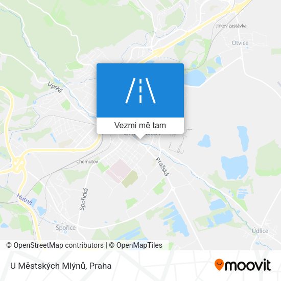 U Městských Mlýnů mapa