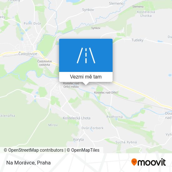 Na Morávce mapa