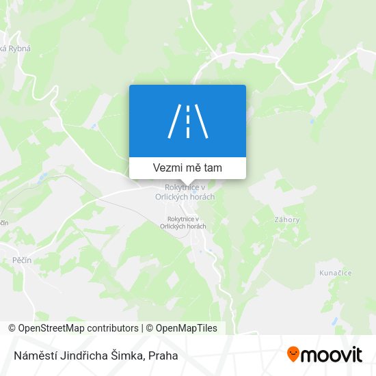 Náměstí Jindřicha Šimka mapa