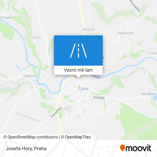 Josefa Hory mapa
