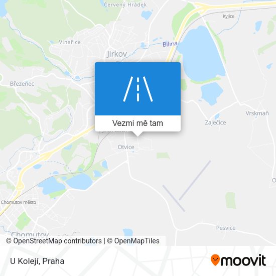 U Kolejí mapa