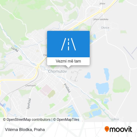 Viléma Blodka mapa