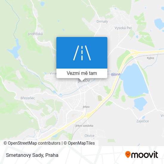 Smetanovy Sady mapa