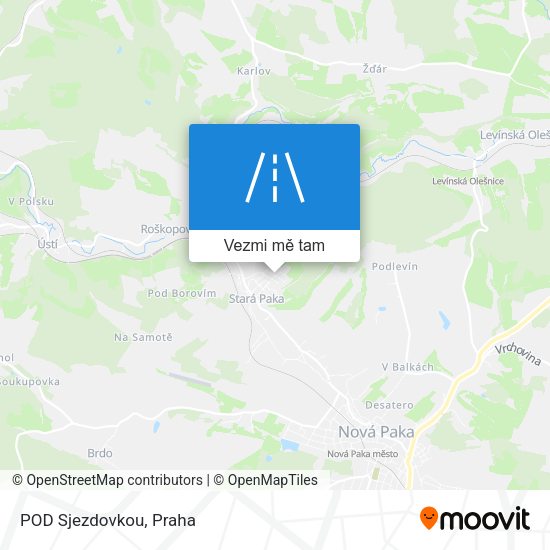 POD Sjezdovkou mapa