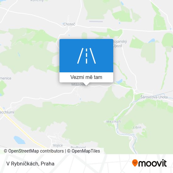 V Rybníčkách mapa