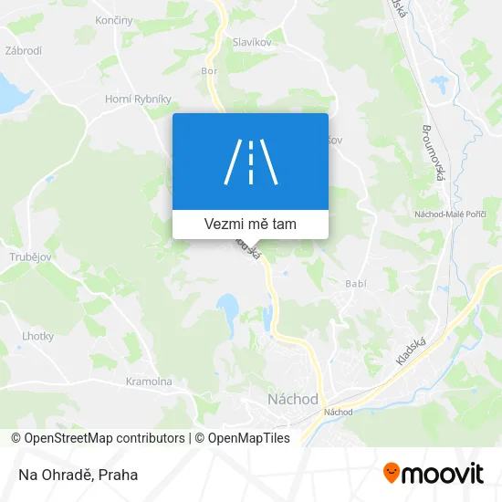 Na Ohradě mapa