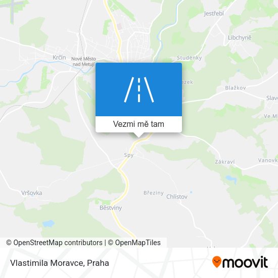 Vlastimila Moravce mapa