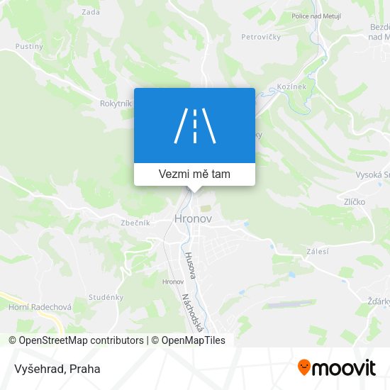 Vyšehrad mapa