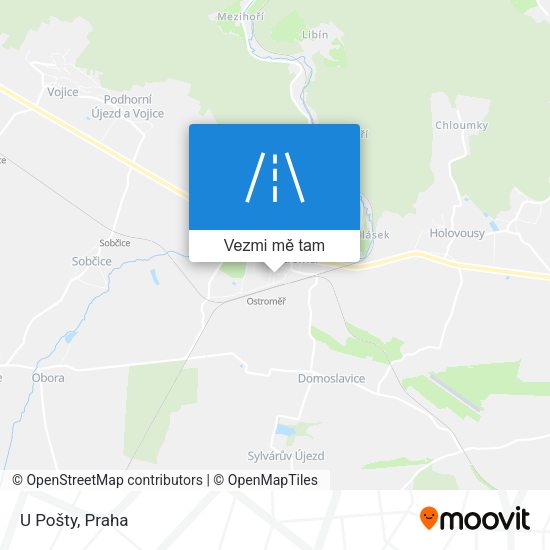 U Pošty mapa