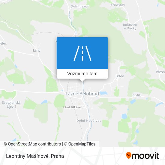 Leontiny Mašínové mapa