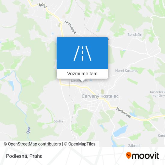 Podlesná mapa